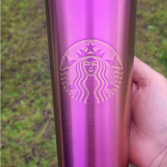 Starbucks Pink Oil Slick Cup Stainless Steel Ombre Tumbler 24oz Venti New 2022 - Picture 9 of 9